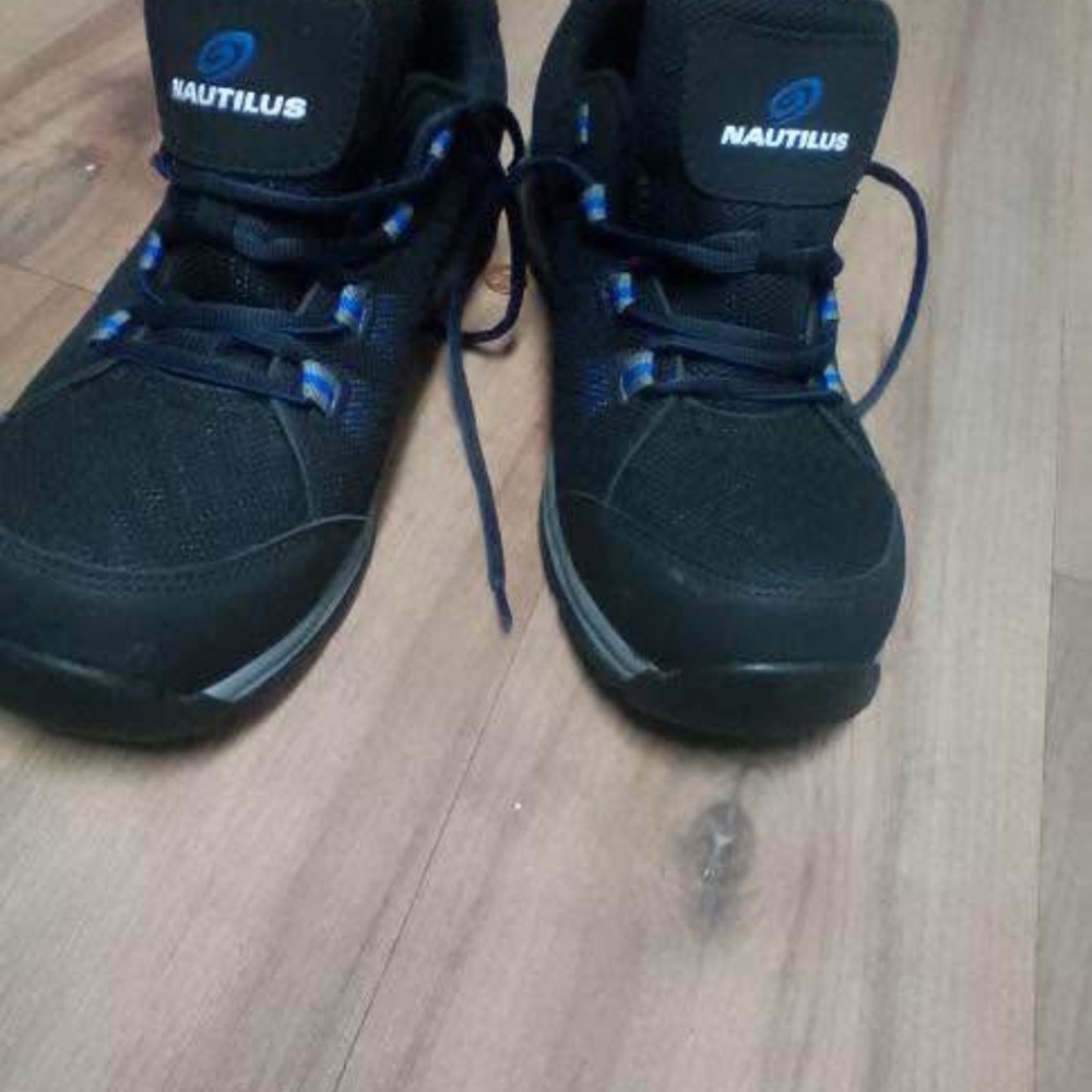 Nautilus Black Sneakers with Blue Highlights